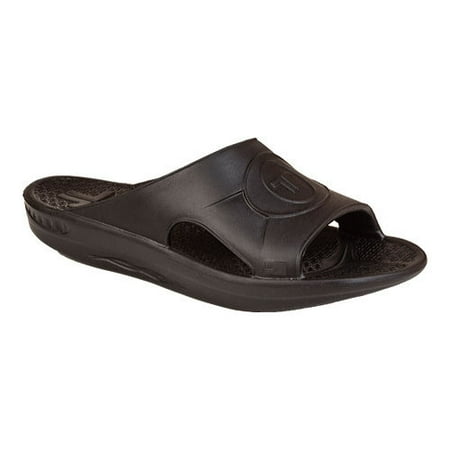 Telic Slide Orthotic Supportive Recovery Sandal - Unisex - Black Women's