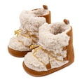 thumbnail image 2 of LUOGENLI Baby Shoes Size 5 Girl Toddler Slippers Girl Boy Shoes Fuzzy Hard Bottom Winter Boots Baby Cozy Walking Sock Baby Shoes 9-12 Months Boy Walking Baby Shoes Size 4 Boy 14, 2 of 6