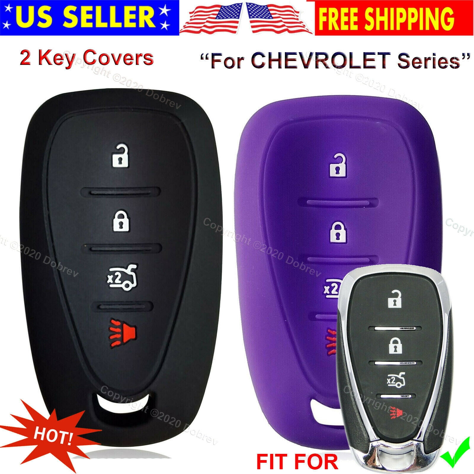 2pcs Dobrev 4 Buttons Silicone Case 