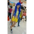 thumbnail image 3 of Peluca Azul Rey Ondulada Larga Sintetica Fleco Estilizable azul Unitalla Lymalimoon SW Ondulada Azul Rey, 3 of 4