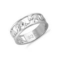 thumbnail image 2 of 925 Sterling Silver Oxidized Platinum Plated Multiple Elephants Women Valentines Day Gifts Ring, 2 of 4