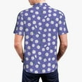 thumbnail image 4 of Daiia Daisies Flowers Pattern Men’s Polo Shirts,Solid Deck Shirt,Classic Fit, Breathable Cotton Polo for Casual and Sport Wear-Small, 4 of 9
