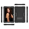 thumbnail image 4 of Dteck Shockproof Case for Samsung Galaxy Tab A7 10.4 inch 2020 Models SM-T500/T505/T507, Heavy Duty Hybrid Rugged High Impact Full Body Protective Case with Kick Stand, Black, 4 of 6