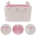 thumbnail image 5 of Blaxill Storage Basket, Home Decor, Organization, Fabric Large Handle Bin, 35x25x20 cm, Pink Red, Foldable Laundry/Clothes/Toy Storage, 5 of 7