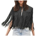 thumbnail image 2 of LOVZFMLL Vestes pour Femmes Couleur Unie Col Rond cardigan Sans Manches, 2 of 7