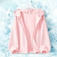 thumbnail image 6 of hengsof Kids Sun Protection Zip-Up Hoodie Summer Lightweight Cooling Jacket Girls' Thin Athletic Hoodies Ages 3-15, 6 of 6