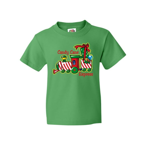 Inktastic Candy Cane Express Youth T-Shirt