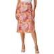 thumbnail image 1 of Faldas hawaianas para mujeres INSPIRE CHIC 2024, falda tropical con fruncido frontal y abertura en la playa de verano, color naranja, 1 of 6