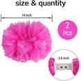 thumbnail image 2 of LAICAIW 2 Pcs Pompons de Cheerleading Roses Pompons Professionnels Cheerleading avec Poignée Baton pour Entraînement de Danse Sportif, 2 of 6