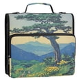 thumbnail image 5 of FORMRS Zipper Binder with Shoulder Strap 2-inch Ring 500 Sheet Capacity File Bag, Retro Mountain, 5 of 5