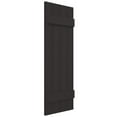 thumbnail image 4 of Ekena Millwork 14"W x 47"H Mid-America Vinyl, Standard Size Four Board Joined Shutters, w/Installation Shutter-Lok's & Matching Screws (Per Pair), 010 - Musket Brown, 4 of 13