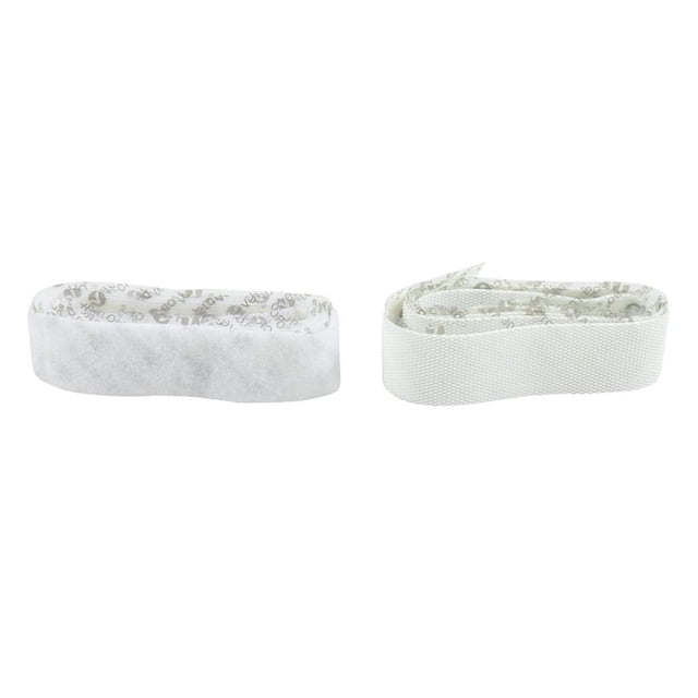 Sujetador Cinta Velcro Adhesivo 90X2.5Cm Blanco