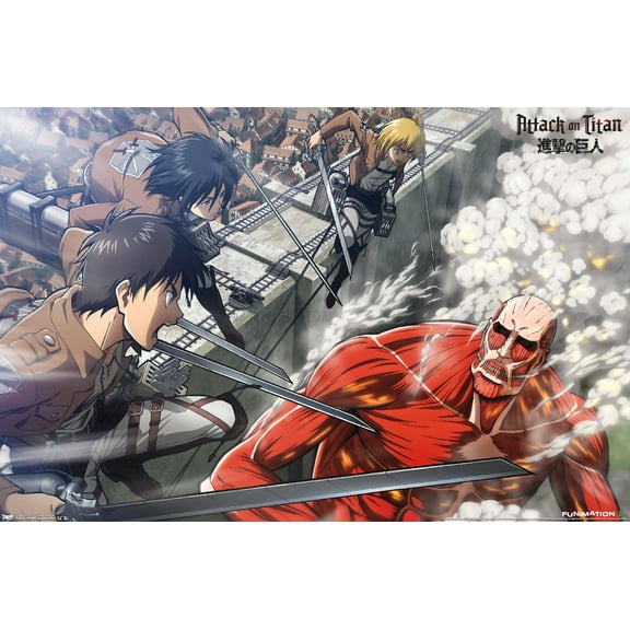 Attack on Titan - Battle Wall Poster, 22.375" x 34"