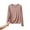 Khaki2, variant on Ohufall Polka Dot Pajama Tops for Women Round Neck T-shirts Flying Sleeve Loose Comfort Sleepwear Top