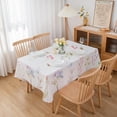thumbnail image 2 of 60" X 84" Rectangle Tablecloth Summer Floral Tablecloth - Oblong Flower Polyester Table Cover Reusable Water Resistant for Spring Summer Outdoor Picnic Party Holiday Table Decoration, 2 of 6