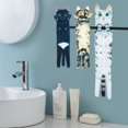 thumbnail image 2 of Toallas De Mano De Gato Divertido 39X13Cm Toallas De Cara Colgantes Lindas Toallas Absorbentes Suaves De Fibra S煤per Toallas Decorativas De Ba帽o Toallas De Cocina Decoraci贸n De Gato Regalos Para Aman, 2 of 6