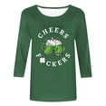 thumbnail image 4 of YanHoo 3/4 Sleeve Tee Shirts for Women St Patricks Day 3/4 Sleeve Tops for Women Casual Loose Fit Crewneck Shirts Pullover Three Quarter Length Sleeve Sweatshirt Blouse Spring Sales 2026, 4 of 5