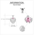 thumbnail image 4 of Angel Wings Necklace 925 Sterling Silver Guardian Angel Wings Pendant Necklace Birthstone Necklace for Women  Christmas Jewelry Gifts, 4 of 10
