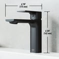 thumbnail image 4 of VIGO Davidson Single Handle Single-Hole Bathroom Faucet Sink in Matte Black, 4 of 14
