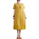 thumbnail image 1 of Vestido, Vestido suelto de mujer con bolsillos Manga corta Vestido informal de vacaciones Abody XX-grande, 1 of 7