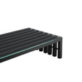 thumbnail image 4 of Pangea Home Vlad Rectangle Modern Metal Coffee Table in Black, 4 of 7