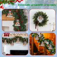 thumbnail image 2 of Cute Animal Christmas Tree Ornaments, Flat Acrylic Hanging Pendants with Santa Hat and Gift Box, Festive Winter Holiday Decor, Funny Hanging Charms, Xmas Decoration Gift for Family and Animal Lovers, 2 of 5