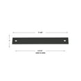 thumbnail image 3 of GlideRite 7-1/4 in. Squared Backplate 6-5/16 in. 160mm Center-Center, Matte Black, 3 of 3