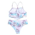 thumbnail image 3 of YEAHDOR 2Pcs Little Girls Bikini Set Spaghetti Straps Tank Top with Bottoms Swimsuit,Sizes 2T-10, 3 of 7