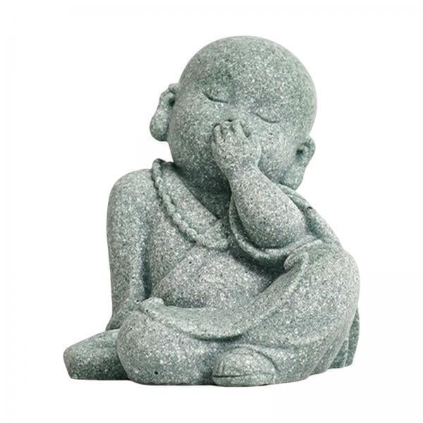 Estatua de Buda monje,Estatua de Buda,estatuilla de monje pequeño,arte decorativo,Esculturas en miniatura para el hogar,jardín,Estatuilla ornamental,artesanías,accesorios de