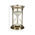 thumbnail image 4 of DecMode 4" x 7" Brass Metal Hourglass Sand Timer, 1-Piece, 4 of 13