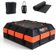 HubPax Universal Car Rooftop Cargo Carrier Bag - 20 Cubic Feet Car Roof Top Bag Cargo Carrier for All Vehicle with/Without Rack
