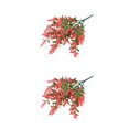 thumbnail image 3 of Bearachild Elegant Indoor And Outdoor Flowers Artificial Plant Fake Artificial Artificial Flowers Picture-Perfect Quality Fake rojo brillante 2piezas, 3 of 6