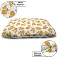 thumbnail image 3 of Cartoon Pet Bed, Repeating Sleeping Fox Cub Doodle Illustration, Chew Resistant Pad for Dogs and Cats Cushion with Removable Cover, 24" x 39", Marigold Earth Yellow, by Ambesonne, 3 of 4