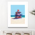 thumbnail image 3 of Giant Art 24x32 Americana Villa Mated et Encadrée en Rouge, 3 of 3
