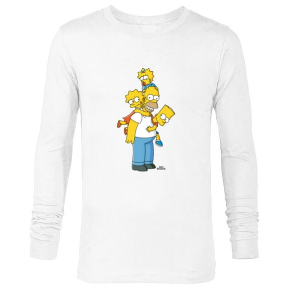 The Simpsons Homer Lisa Bart and Maggie Play - Long Sleeve T-Shirt for Men - Customized-White