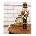 thumbnail image 4 of 4*Pintado a mano 30CM Cascanueces Marioneta Soldado Rey Cascanueces de madera Hombre Navidad Pequeño Ornamento, 4 of 4