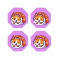 thumbnail image 2 of Balery 4 Pcs Corgi In Sushi Rollleather Coasters Set, Drink Table Cup Coasters For Living Room Kitchen Coffee Decor, 2 of 9