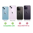 thumbnail image 3 of IPG ProLENS Diamond FRAME Rhinestones Bling Camera Lens Protector for iPhone 14-14 Plus (Purple) Alumina Silicate Tempered Class, HD Clarity, Scratch-Resistant, Individual Lens Cover, 3 of 4