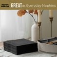 thumbnail image 5 of Exquisite Black Dinner Napkins – 50 Pcs 2-Ply Disposable Paper Party Napkins 8" x 8" Folded, 5 of 5