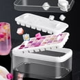 thumbnail image 4 of Contenedor de Cubitos de Hielo con Tapa Moldes para Cubitos de Hielo Bandejas de Hielo para Congelador Bandeja para Cubitos de Hielo Molde Contenedor de Congelador Extraíble, 4 of 5