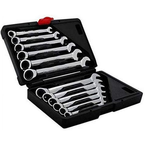12 Piece Ratchet Open End Wrenches, 8-19mm, Combination Wrench Set (Model 2), Open End Ratchet Wrench, Open End Wrench, Polygon Wrench