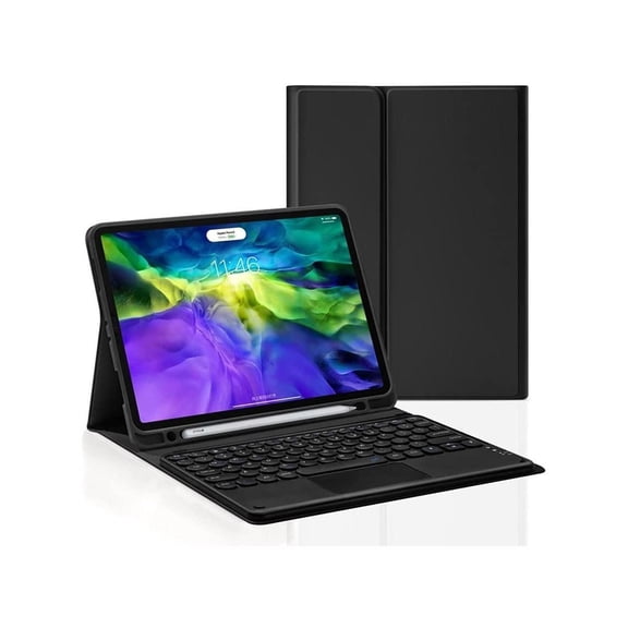 Keyboard Case for iPad 9.7 inch 6th 5th Gen Pro 9.7 Air 2 &1 , Slim Leather Cover with Detachable Touchpad Keyboard / Pencil Holder