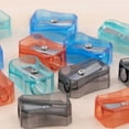 thumbnail image 5 of BAZIC Pencil Sharpener Transparent Square Single Hole Blade, Total 12 Count, 5 of 7