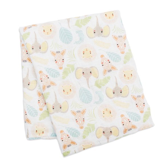 Lulujo - Baby Muslin Cotton Swaddle Blanket, Nursing/Stroller Cover