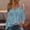 Blue, variant on WXLWZYWL Womens Cold Shoulder Tops and Blouses Long Sleeve Shirts Criss Cross Scoop Neck Tops Fall Clohtes 2024 Trendy