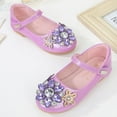 thumbnail image 4 of Dreamtale New Jelly Mary Jane Shoes Cosplay Frozen Elsa Anna Cinderella Princess Shoes for Kid(Snowflake Shiny Purple,9.5M US Toddler), 4 of 7