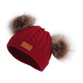 thumbnail image 3 of Guardurnaity Conjunto de 2 unidades de gorro para bebé, bufanda, gorro de otoño e invierno, bufanda para niño recién nacido, gorro de punto para niño y Sombreros Traje burdeos Guardurnaity AP000334-06, 3 of 6