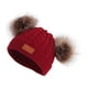 thumbnail image 3 of Minnieouse Conjunto de 2 unidades de gorro para bebé, bufanda, gorro de otoño e invierno, bufanda para niño recién nacido, gorro de punto para niño y Sombreros Traje burdeos Minnieouse AP000334-06, 3 of 6