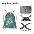 thumbnail image 4 of Xecao Happy Easter Pattern Sports Drawstring Backpack - String Swim Gym Bag with Wet Proof Pocket for Women&Men-Medium, 4 of 6