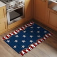 thumbnail image 2 of 2x3 Ft Entryway Area Rug, Country Star Farm Kitchen Rug Runner Washable Floor Mat, Red Blue Patriots Stripe American Flag Non Slip Indoor Door Mat Throw Carpet for Bathroom Living Room Bedroom, 2 of 8